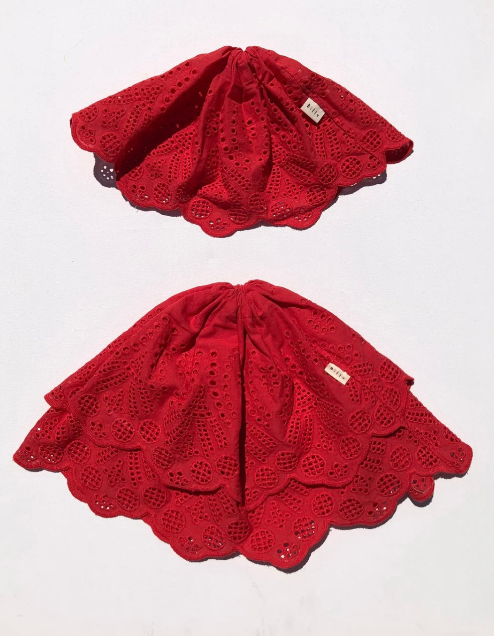 Billy Bamboo - Alice Lace Skirts Scrunchie in Red