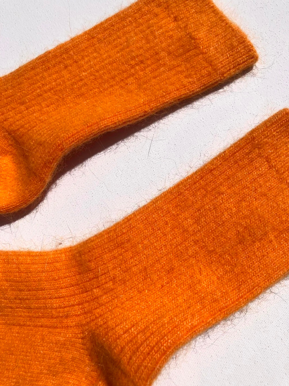 Billy Bamboo - Angora Wool Socks in Orange