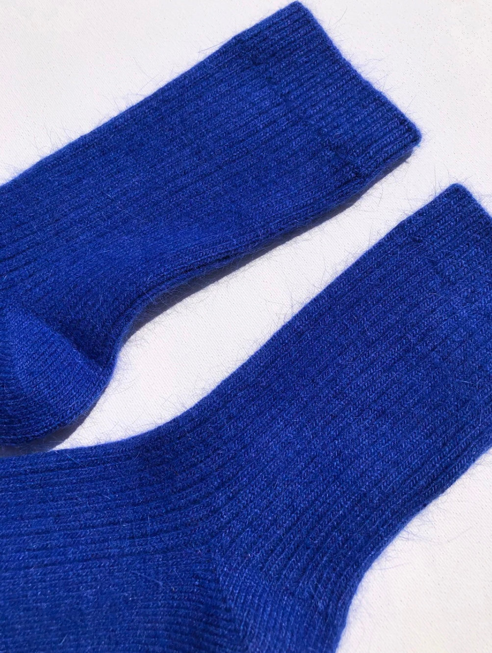 Billy Bamboo - Angora Wool socks in Blue