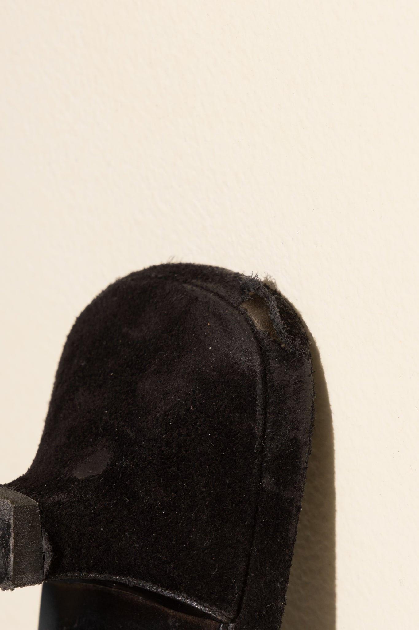 Prada Black Suede Kitten Heel Mules (EU 39)