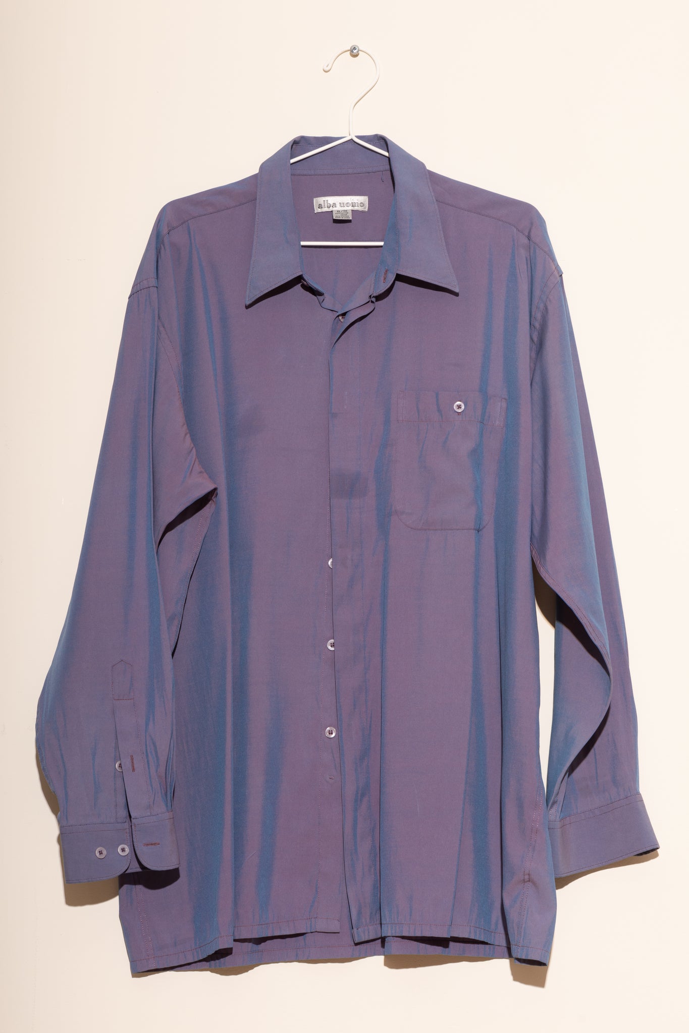 Iridescent Purple Button-Down (XL)