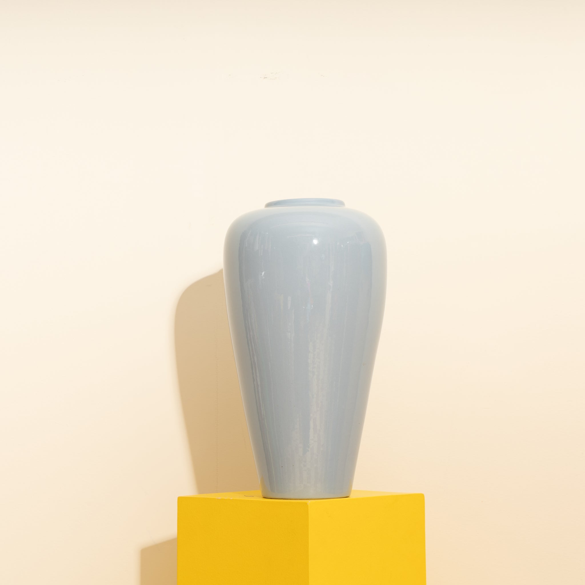 XL Blue Ceramic Vase HEIGHT 16.5"