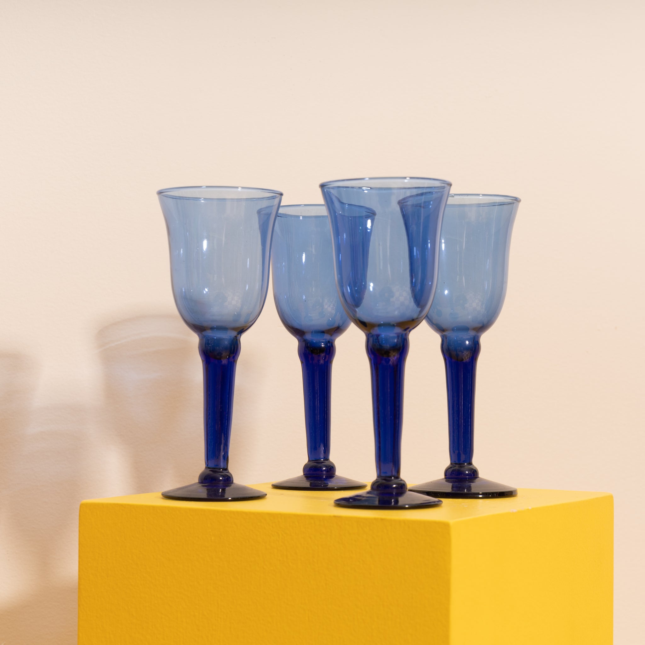 Cobalt Wine Glasses (Set of 4)