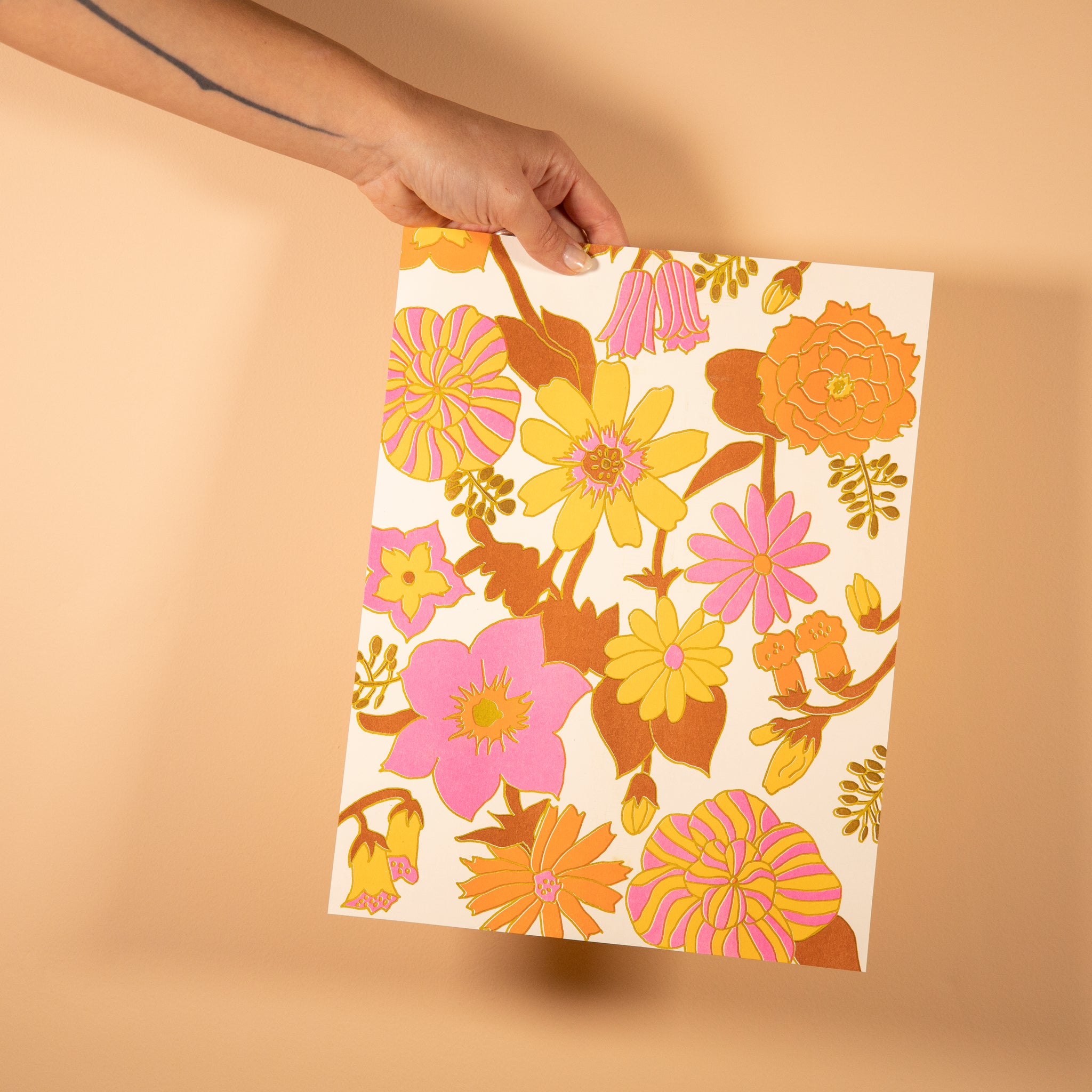 Floral Riso Print by Kelty Lewis