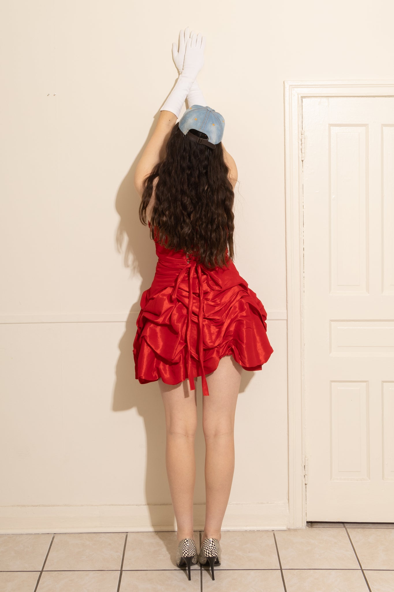 Red Mini Party Dress (XS-S)