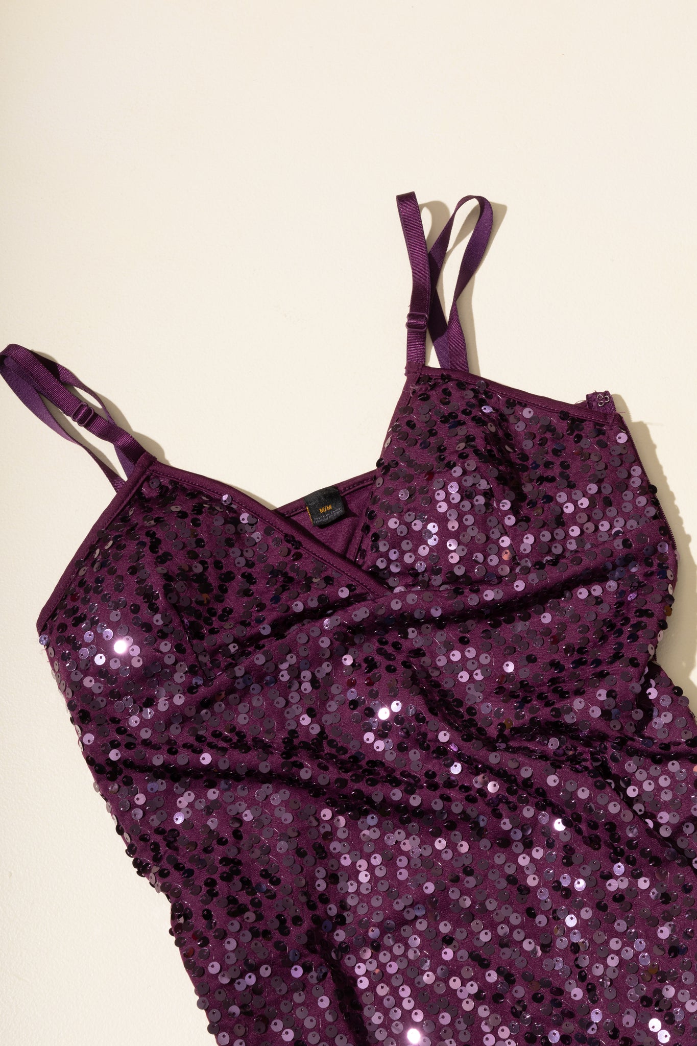 Purple Sequins Mini Dress (M)